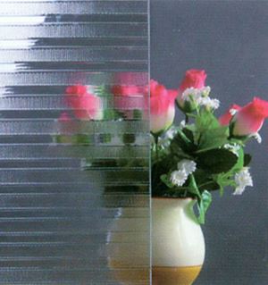 Vidre transparent amb dibuixos