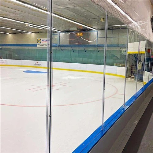 Vidre de la pista d'hoquei