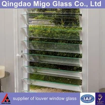 Vidre transparent de persiana flotant