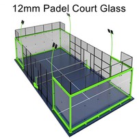 Vidre endurit ESG de 12 mm utilitzat per a Padel Court